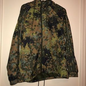 Camouflage adidas rain jacket